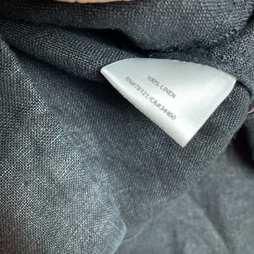 Eileen Fisher 100% Linen Jacket – Black (Size M) - Picture 6 of 7